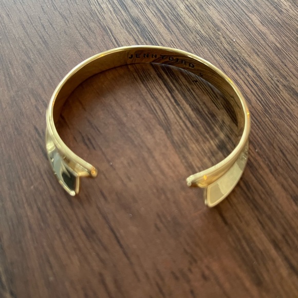 Jenny Bird gold tone cuff bracelet; perfect condition. - Picture 2 of 4